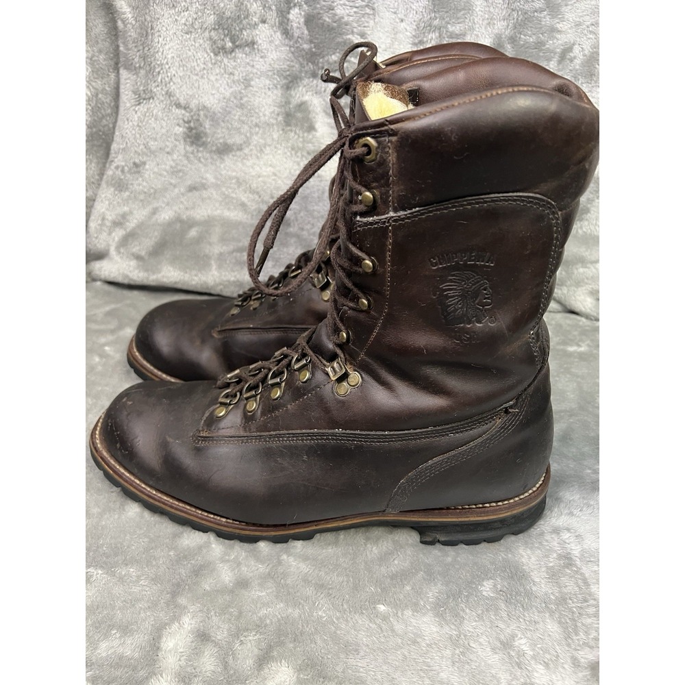 Chippewa Full sheep skin insulation made in USA Leather Soft Toe Size 13 Boots - Picture 4 of 9